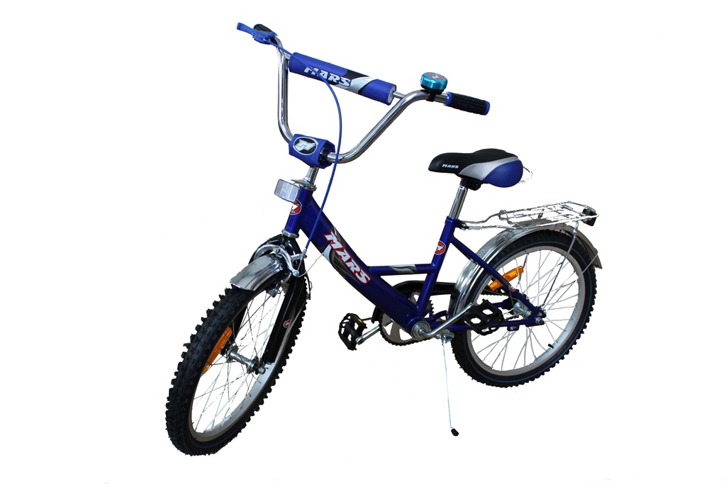 Двухколесный велосипед Mars 20 с эксцентриком синий с черным
